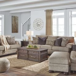Signature Design By Ashley® Kananwood - Oatmeal - 2 Pc. - Chair And A Half With Ottoman Chair & Ottoman Sets
