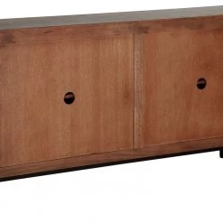 Ashley Furniture Treybrook - Distressed Gray - 4 Door Accent Cabinet