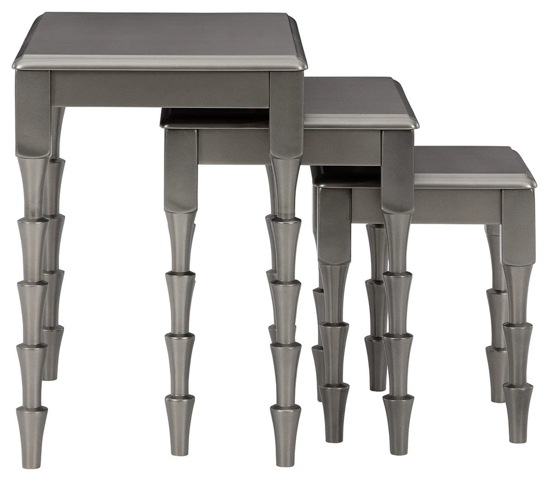 Ashley Furniture Larkendale - Metallic Gray - Accent Table Set (3/cn) 7 Ashley Furniture Larkendale - Metallic Gray - Accent Table Set (3/cn)