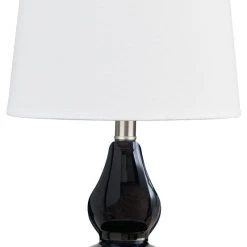 Ashley Furniture Makana - Navy - Glass Table Lamp (1/cn) Accessories