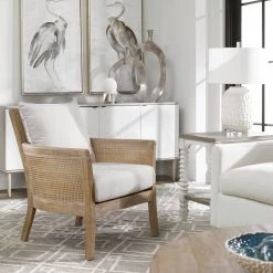 Chairs Uttermost Encore Natural Armchair