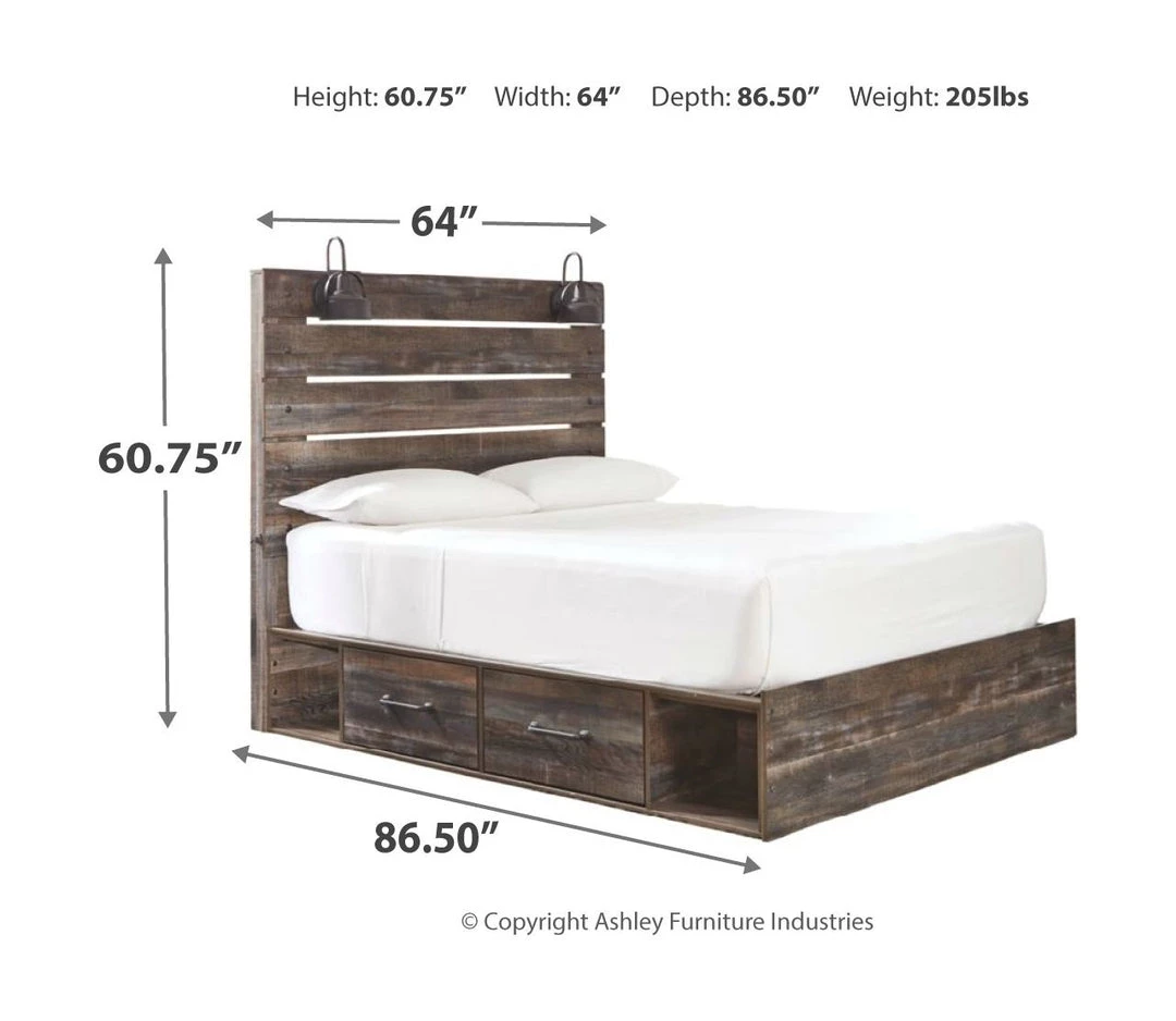 Signature Design By Ashley® Drystan - Multi - Panel Bed 10 Signature Design By Ashley® Drystan - Multi - Panel Bed
