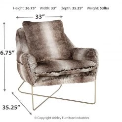 Ashley Furniture Chairs Wildau - Gray - Accent Chair