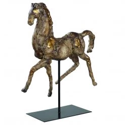 Uttermost Caballo Dorado Horse Sculpture Table Decor