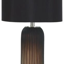 Ashley Furniture Abaness - Black - Glass Table Lamp (2/cn) Accessories