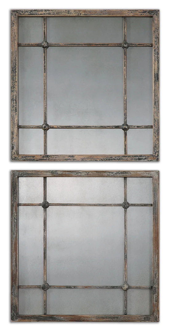 Uttermost Saragano Square Mirrors Set/2 3 Uttermost Saragano Square Mirrors Set/2