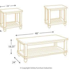 Ashley Furniture Mallacar - Black - Occasional Table Set (3/cn) 8 Ashley Furniture Mallacar - Black - Occasional Table Set (3/cn)