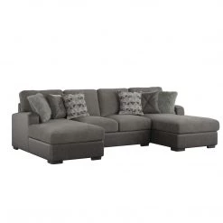 Emerald Home Berlin Double Chaise Sectional Sectionals