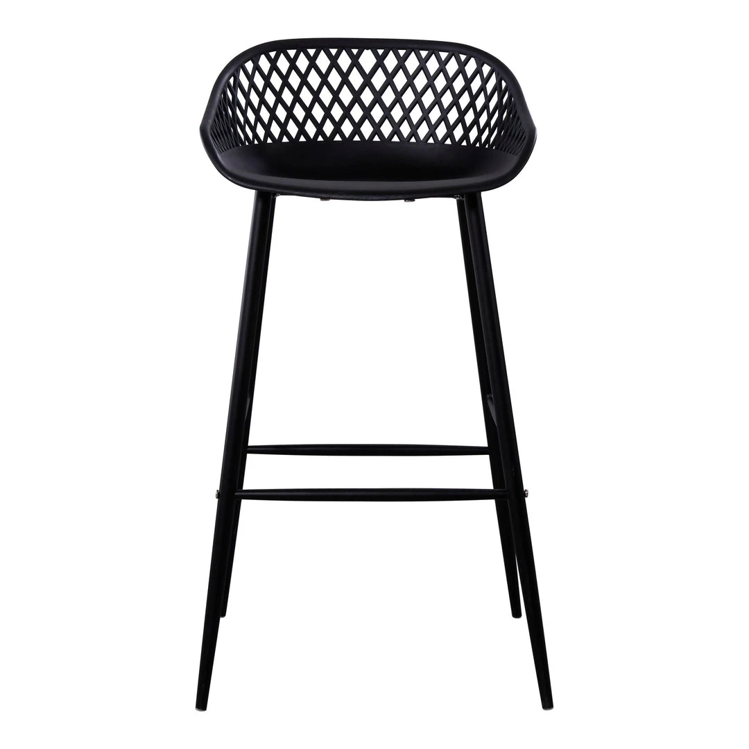 Moe's Home Collection Piazza Outdoor Barstool Black-m2 Stools 3 Moe's Home Collection Piazza Outdoor Barstool Black-m2 Stools
