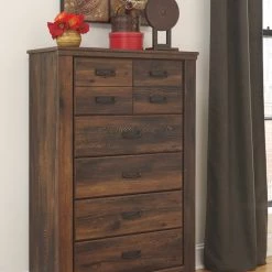 Signature Design By Ashley® Quinden - Dark Ultimate Best In Class Dresser, Mirror, Panel Bed