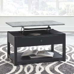 Ashley Furniture Ezmonei - Black/gray - Lift Top Cocktail Table Tables