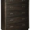 Ashley Furniture Hyndell - Dark Brown - Five Drawer Chest