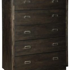 Ashley Furniture Hyndell - Dark Brown - Five Drawer Chest