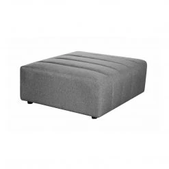 Moe's Home Collection Lyric Ottoman Grey Ottomans