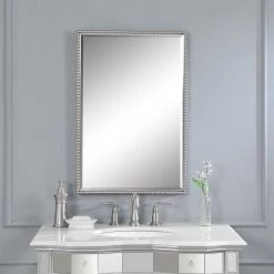 Uttermost Sherise Brushed Nickel Mirror
