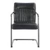 Moe's Home Collection Chairs Ansel Arm Chair Onyx Black Leather -m2 1 Moe's Home Collection Chairs Ansel Arm Chair Onyx Black Leather -m2