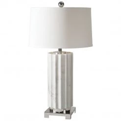 Uttermost Castorano White Marble Lamp Accessories