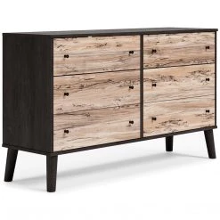 Ashley Furniture Piperton - Brown / Black - Six Drawer Dresser