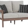 Signature Design By Ashley® Loveseats Emmeline - Brown/beige - Loveseat W/cushion