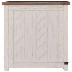 Ashley Furniture Tables Wystfield - White/brown - Rectangular End Table - 1-door