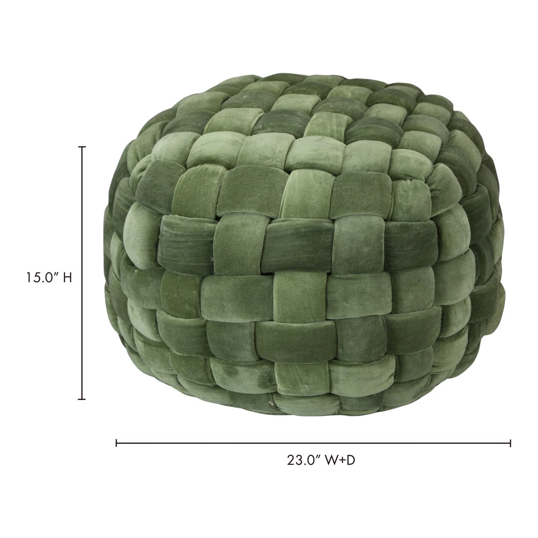 Moe's Home Collection Jazzy Pouf Chartreuse 4 Moe's Home Collection Jazzy Pouf Chartreuse
