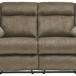 Ashley Furniture Burkner - Mocha - Reclining Power Loveseat Reclining Furniture