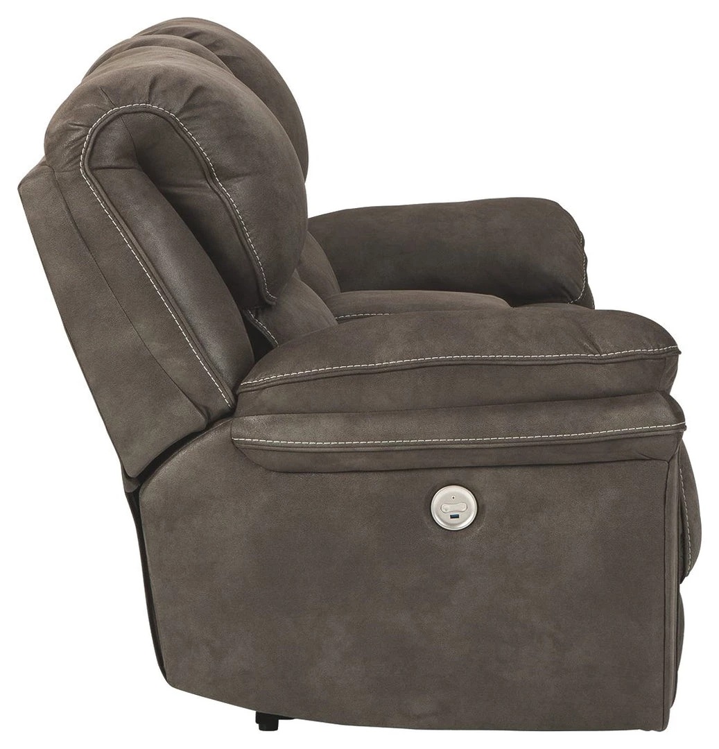 Ashley Furniture Reclining Furniture Trementon - Graphite - Dbl Rec Pwr Loveseat W/console 6 Ashley Furniture Reclining Furniture Trementon - Graphite - Dbl Rec Pwr Loveseat W/console