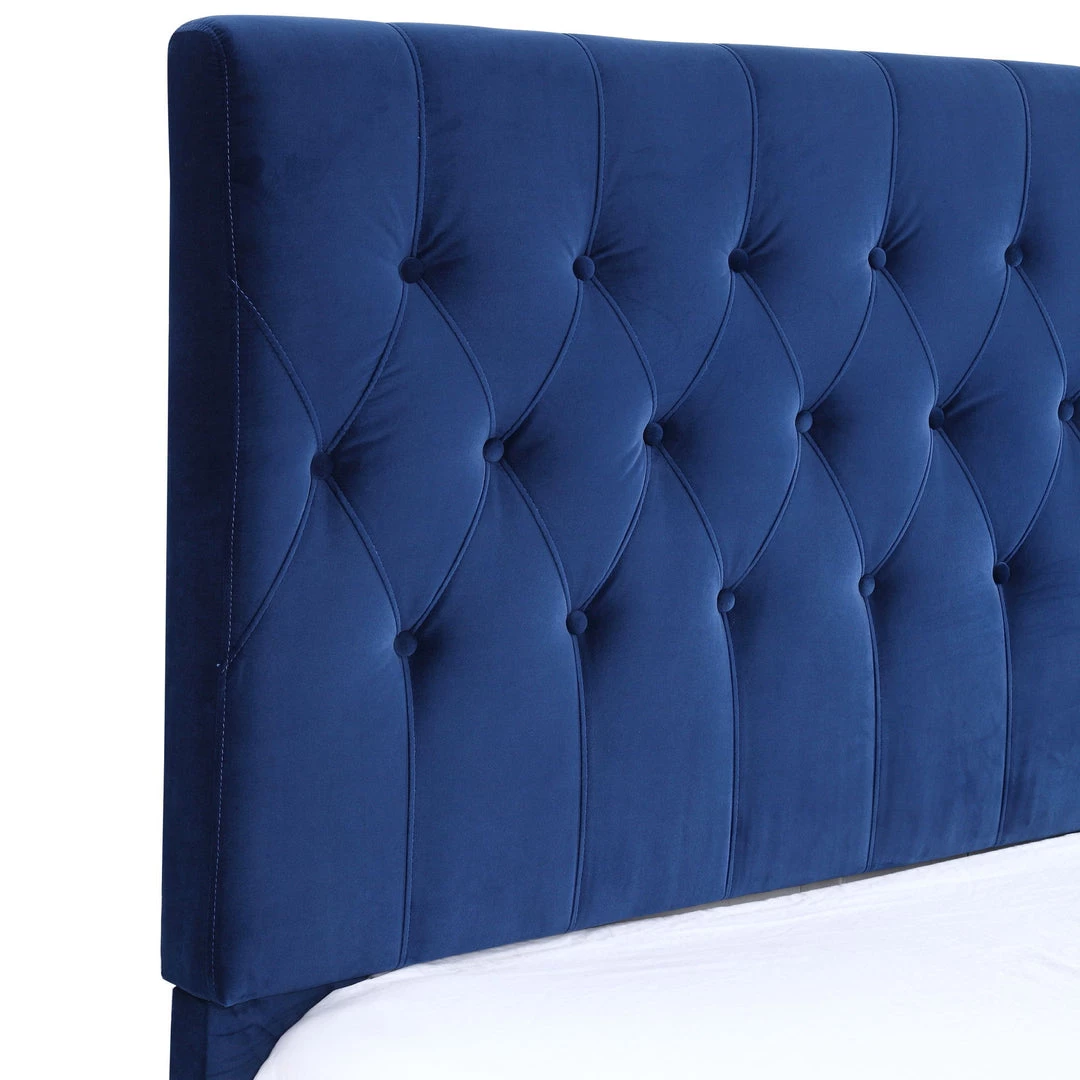 Emerald Home Navy Upholstered Bed, King Beds 8 Emerald Home Navy Upholstered Bed, King Beds