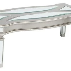Ashley Furniture Tessani - Silver - Rectangular Cocktail Table