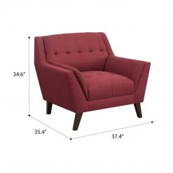 Emerald Home Chairs Binetti Accent Chair, Brick Red 19 Emerald Home Chairs Binetti Accent Chair, Brick Red