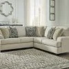 Benchcraft® Sectionals Wellhaven - Linen - Left Arm Facing Loveseat 2 Pc Sectional