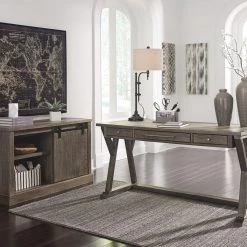 Signature Design By Ashley® Luxenford - Grayish Ultimate Best In Class Leg Desk, Credenza