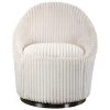 Uttermost Crue White Swivel Chair