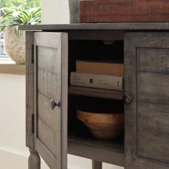 Ashley Furniture Lennick - Antique Gray - Accent Cabinet Cabinets