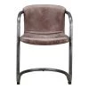 Moe's Home Collection Chairs Freeman Dining Chair Grazed Brown Leather-m2