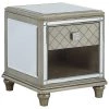 Ashley Furniture Chevanna - Platinum - Rectangular End Table