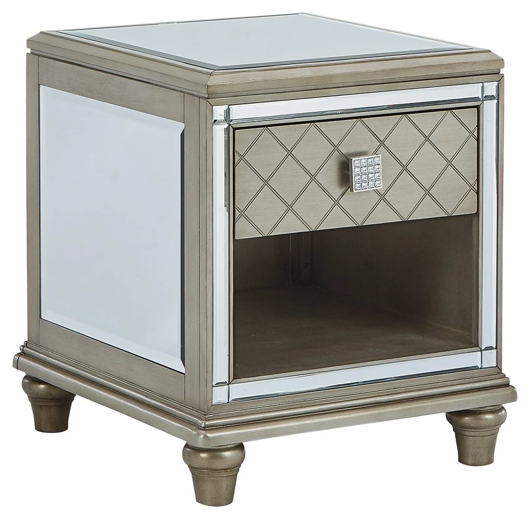 Ashley Furniture Chevanna - Platinum - Rectangular End Table 3 Ashley Furniture Chevanna - Platinum - Rectangular End Table
