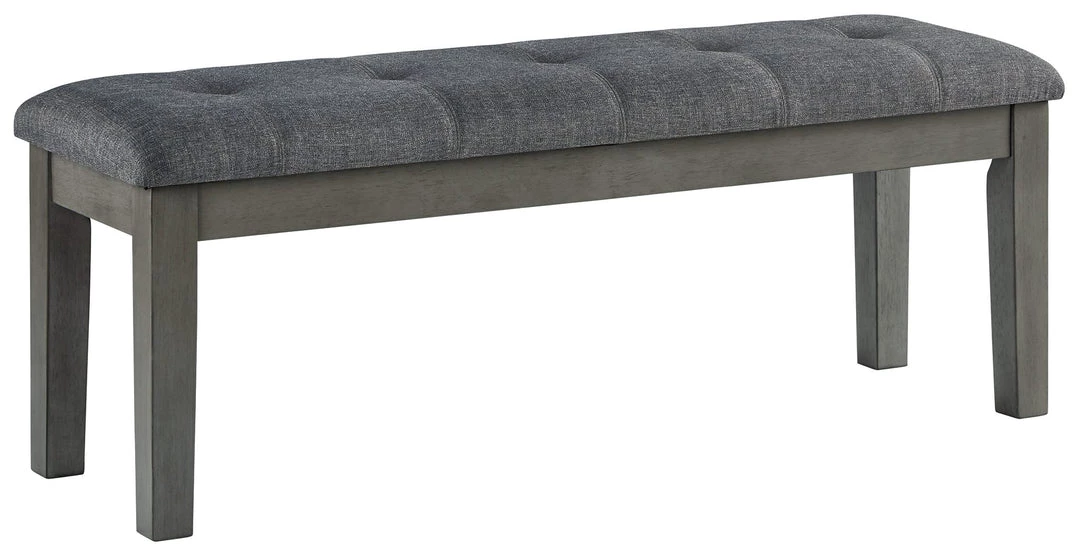 Ashley Furniture Hallanden - Black / Gray - Large Uph Dining Room Bench 3 Ashley Furniture Hallanden - Black / Gray - Large Uph Dining Room Bench