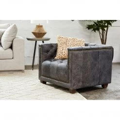 Moe's Home Collection Accessories Spotted Goat Fur Pillow Cream