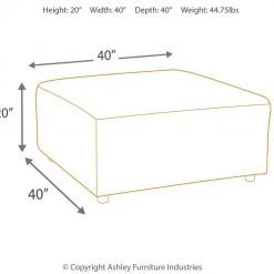 Ashley Furniture Ottomans Jayceon - Steel - Oversized Accent Ottoman