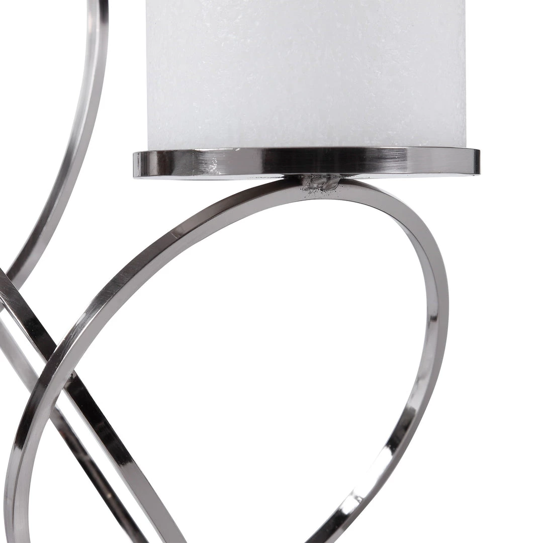 Uttermost Kiernan Nickel Ring Candleholder 6 Uttermost Kiernan Nickel Ring Candleholder