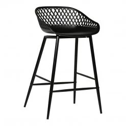 Moe's Home Collection Piazza Outdoor Counter Stool Black-m2 Stools