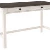 Ashley Furniture Dorrinson - White / Black / Gray - Home Office Desk - 2-drawer Desks 1 Ashley Furniture Dorrinson - White / Black / Gray - Home Office Desk - 2-drawer Desks