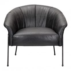 Moe's Home Collection Gordon Arm Chair Black Chairs