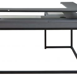 Signature Design By Ashley® Desks Lynxtyn - Black / Gray - L-desk 23 Signature Design By Ashley® Desks Lynxtyn - Black / Gray - L-desk
