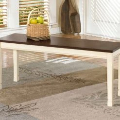 Ashley Furniture Benches Whitesburg - Brown/cottage White - Large Dining Room Bench