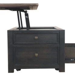 Ashley Furniture Tyler - Grayish Brown/black - Lift Top Cocktail Table Tables 27 Ashley Furniture Tyler - Grayish Brown/black - Lift Top Cocktail Table Tables