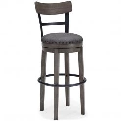 Ashley Furniture Caitbrook - Dark Gray - Tall Uph Swivel Barstool(1/cn)