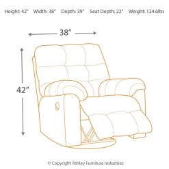 Ashley Furniture Acieona - Slate - Swivel Rocker Recliner Reclining Furniture 12 Ashley Furniture Acieona - Slate - Swivel Rocker Recliner Reclining Furniture