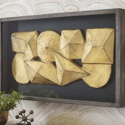 Ashley Furniture Grantton - Antique Gray/gold Finish - Wall Decor